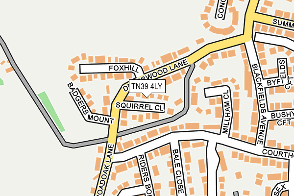 TN39 4LY map - OS OpenMap – Local (Ordnance Survey)