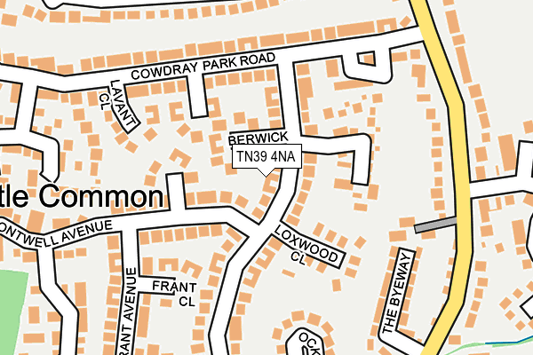 TN39 4NA map - OS OpenMap – Local (Ordnance Survey)