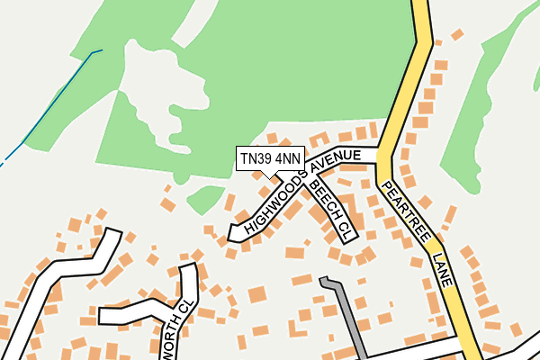 TN39 4NN map - OS OpenMap – Local (Ordnance Survey)