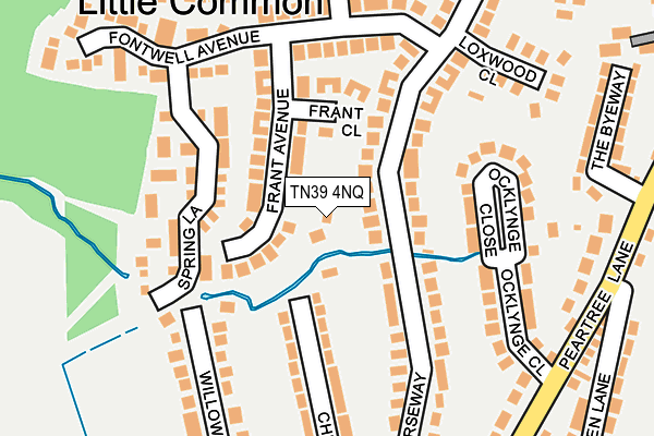 TN39 4NQ map - OS OpenMap – Local (Ordnance Survey)