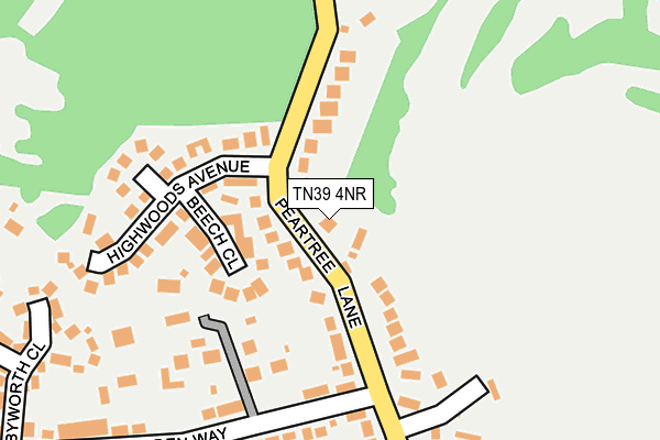 TN39 4NR map - OS OpenMap – Local (Ordnance Survey)