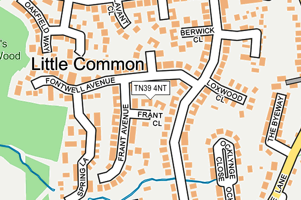 TN39 4NT map - OS OpenMap – Local (Ordnance Survey)
