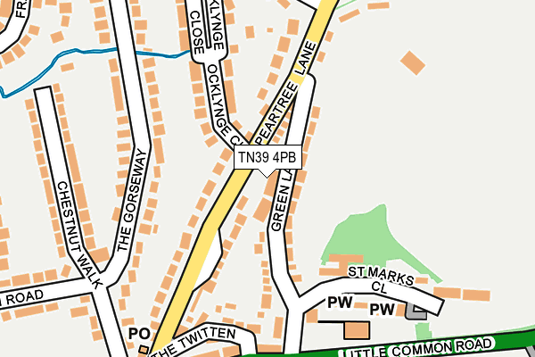 TN39 4PB map - OS OpenMap – Local (Ordnance Survey)