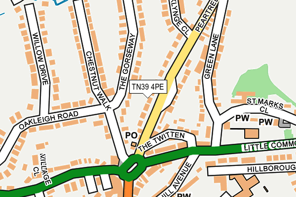 TN39 4PE map - OS OpenMap – Local (Ordnance Survey)