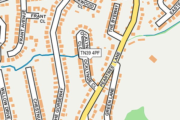 TN39 4PF map - OS OpenMap – Local (Ordnance Survey)