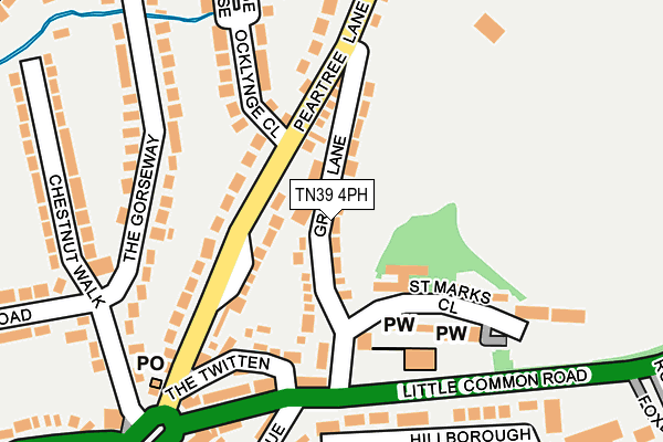 TN39 4PH map - OS OpenMap – Local (Ordnance Survey)