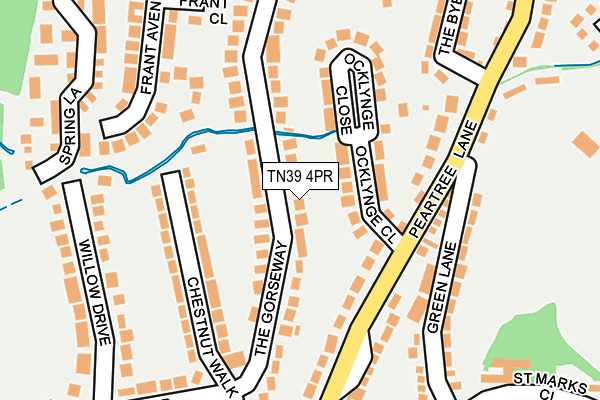 TN39 4PR map - OS OpenMap – Local (Ordnance Survey)