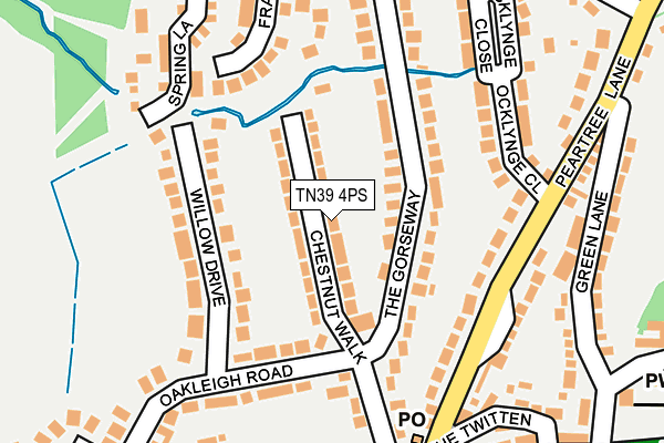 TN39 4PS map - OS OpenMap – Local (Ordnance Survey)