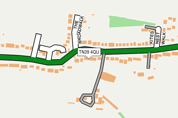 TN39 4QU map - OS OpenMap – Local (Ordnance Survey)