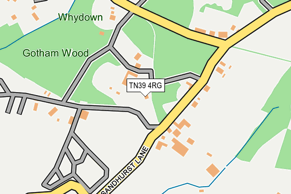 TN39 4RG map - OS OpenMap – Local (Ordnance Survey)