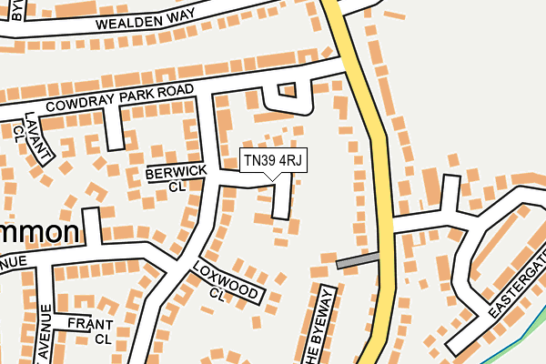 TN39 4RJ map - OS OpenMap – Local (Ordnance Survey)