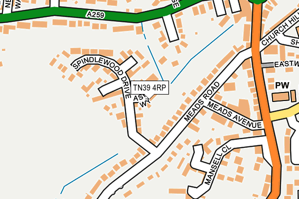 TN39 4RP map - OS OpenMap – Local (Ordnance Survey)