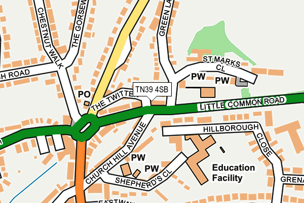 Map of COODEN MEDICAL GROUP LIMITED at local scale