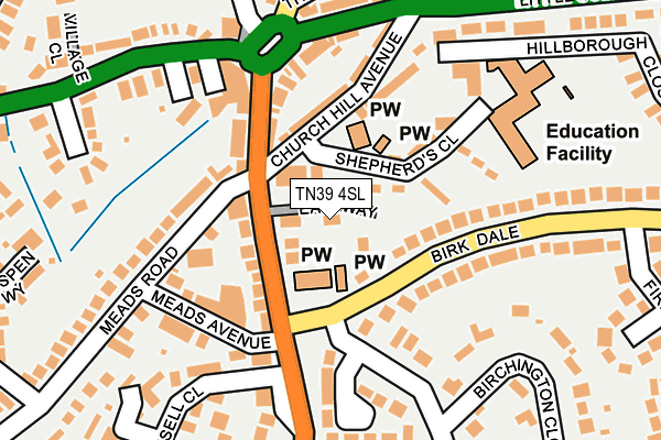 Map of 13/14 MARKWICK TERRACE LIMITED at local scale