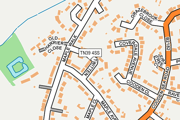 TN39 4SS map - OS OpenMap – Local (Ordnance Survey)