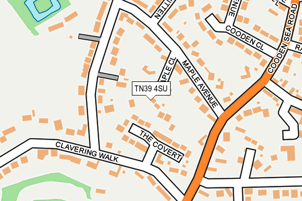 TN39 4SU map - OS OpenMap – Local (Ordnance Survey)