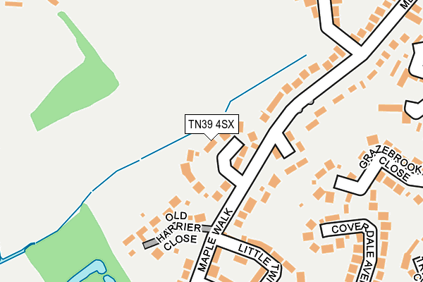 TN39 4SX map - OS OpenMap – Local (Ordnance Survey)