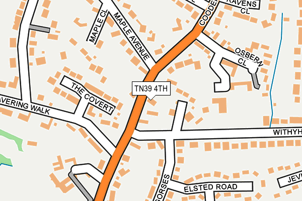 TN39 4TH map - OS OpenMap – Local (Ordnance Survey)