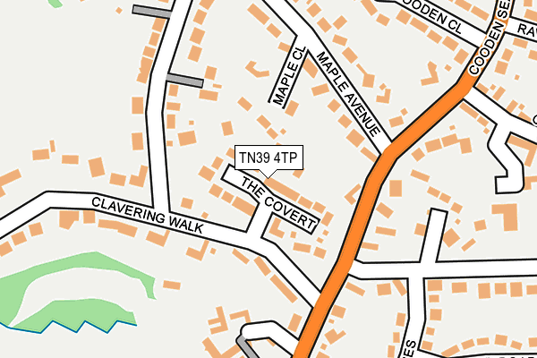 TN39 4TP map - OS OpenMap – Local (Ordnance Survey)