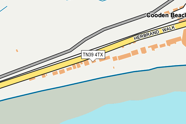 TN39 4TX map - OS OpenMap – Local (Ordnance Survey)