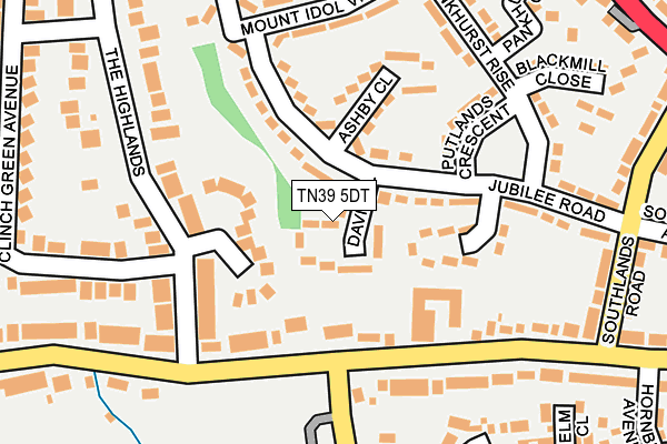 TN39 5DT map - OS OpenMap – Local (Ordnance Survey)