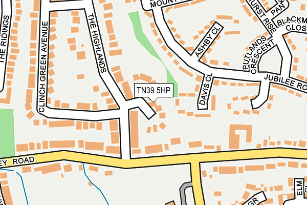 TN39 5HP map - OS OpenMap – Local (Ordnance Survey)