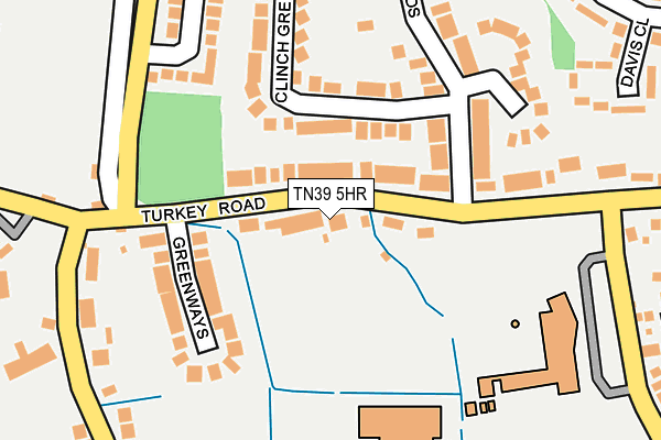 TN39 5HR map - OS OpenMap – Local (Ordnance Survey)