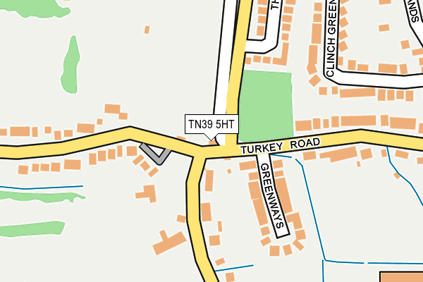 TN39 5HT map - OS OpenMap – Local (Ordnance Survey)