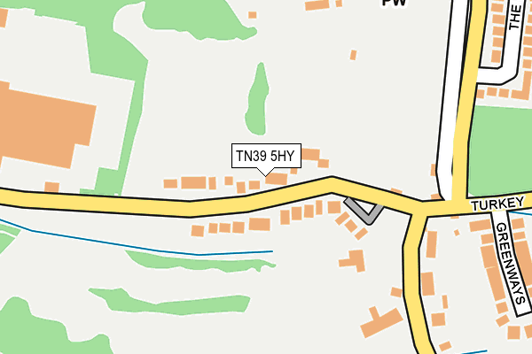TN39 5HY map - OS OpenMap – Local (Ordnance Survey)