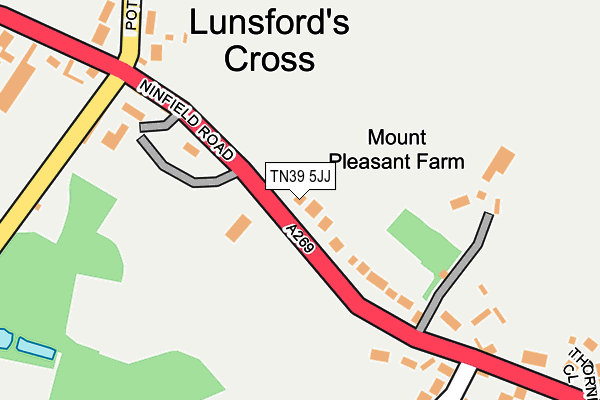 Map of LUNSFORD MANOR LIMITED at local scale