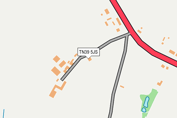 TN39 5JS map - OS OpenMap – Local (Ordnance Survey)