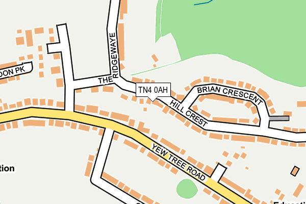 TN4 0AH map - OS OpenMap – Local (Ordnance Survey)