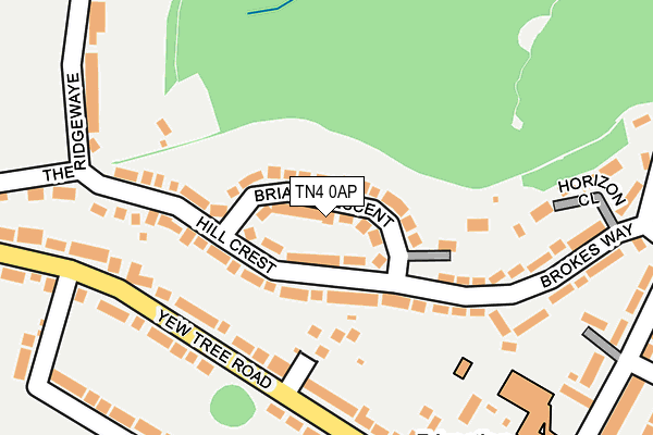 TN4 0AP map - OS OpenMap – Local (Ordnance Survey)