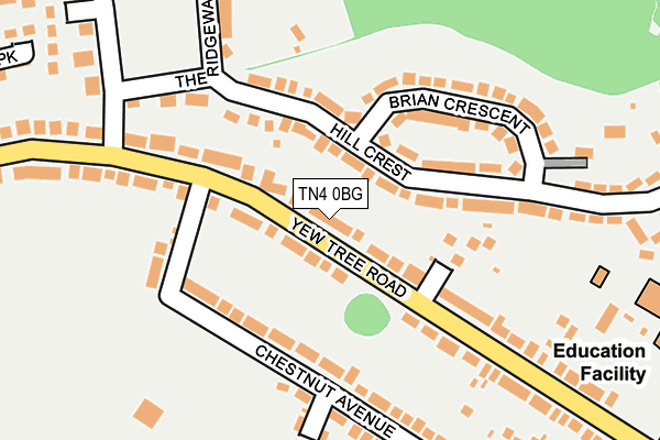 TN4 0BG map - OS OpenMap – Local (Ordnance Survey)