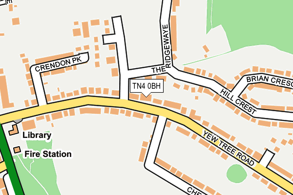 TN4 0BH map - OS OpenMap – Local (Ordnance Survey)