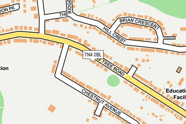 TN4 0BL map - OS OpenMap – Local (Ordnance Survey)