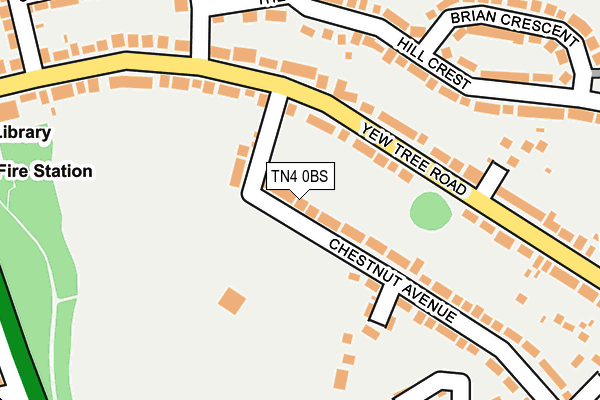 TN4 0BS map - OS OpenMap – Local (Ordnance Survey)
