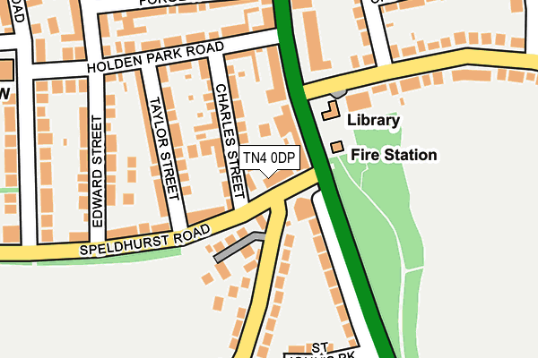 TN4 0DP map - OS OpenMap – Local (Ordnance Survey)