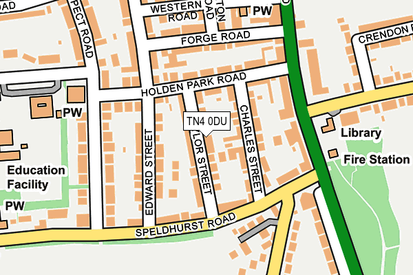 TN4 0DU map - OS OpenMap – Local (Ordnance Survey)