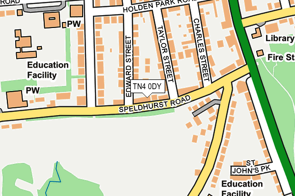 TN4 0DY map - OS OpenMap – Local (Ordnance Survey)