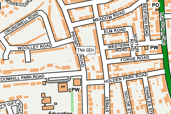 TN4 0EH map - OS OpenMap – Local (Ordnance Survey)