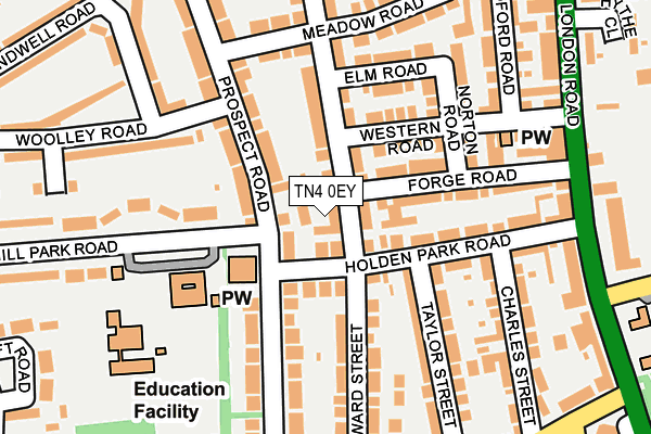 TN4 0EY map - OS OpenMap – Local (Ordnance Survey)