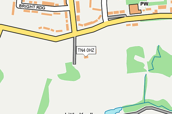 TN4 0HZ map - OS OpenMap – Local (Ordnance Survey)