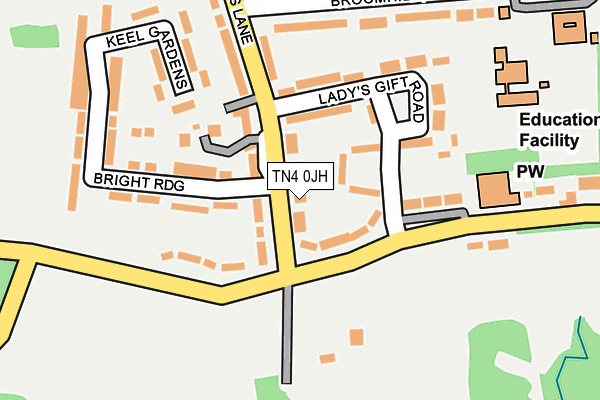 TN4 0JH map - OS OpenMap – Local (Ordnance Survey)