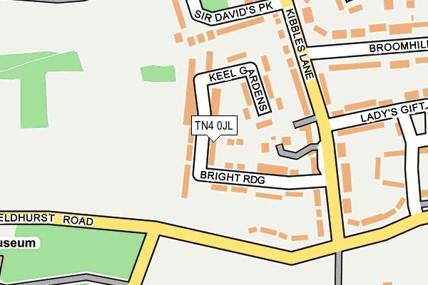 TN4 0JL map - OS OpenMap – Local (Ordnance Survey)