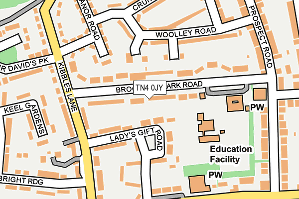 TN4 0JY map - OS OpenMap – Local (Ordnance Survey)