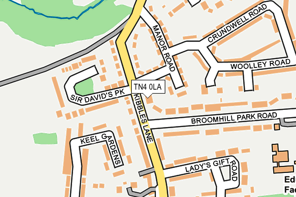 TN4 0LA map - OS OpenMap – Local (Ordnance Survey)