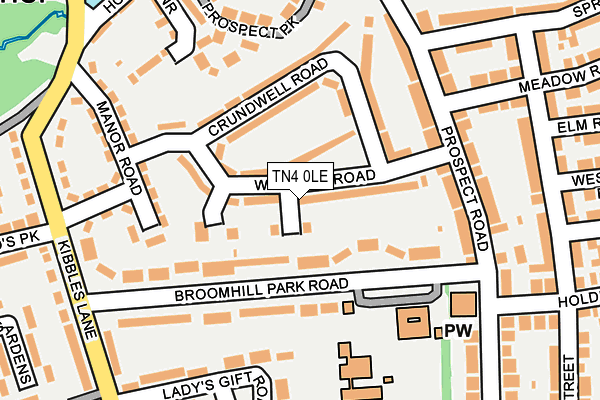 TN4 0LE map - OS OpenMap – Local (Ordnance Survey)