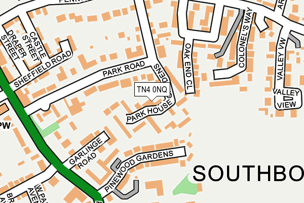 Map of SUSHI PADDOCK WOOD LTD at local scale
