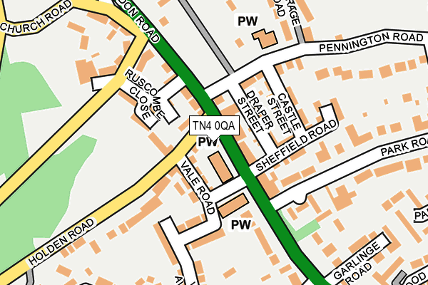 TN4 0QA map - OS OpenMap – Local (Ordnance Survey)